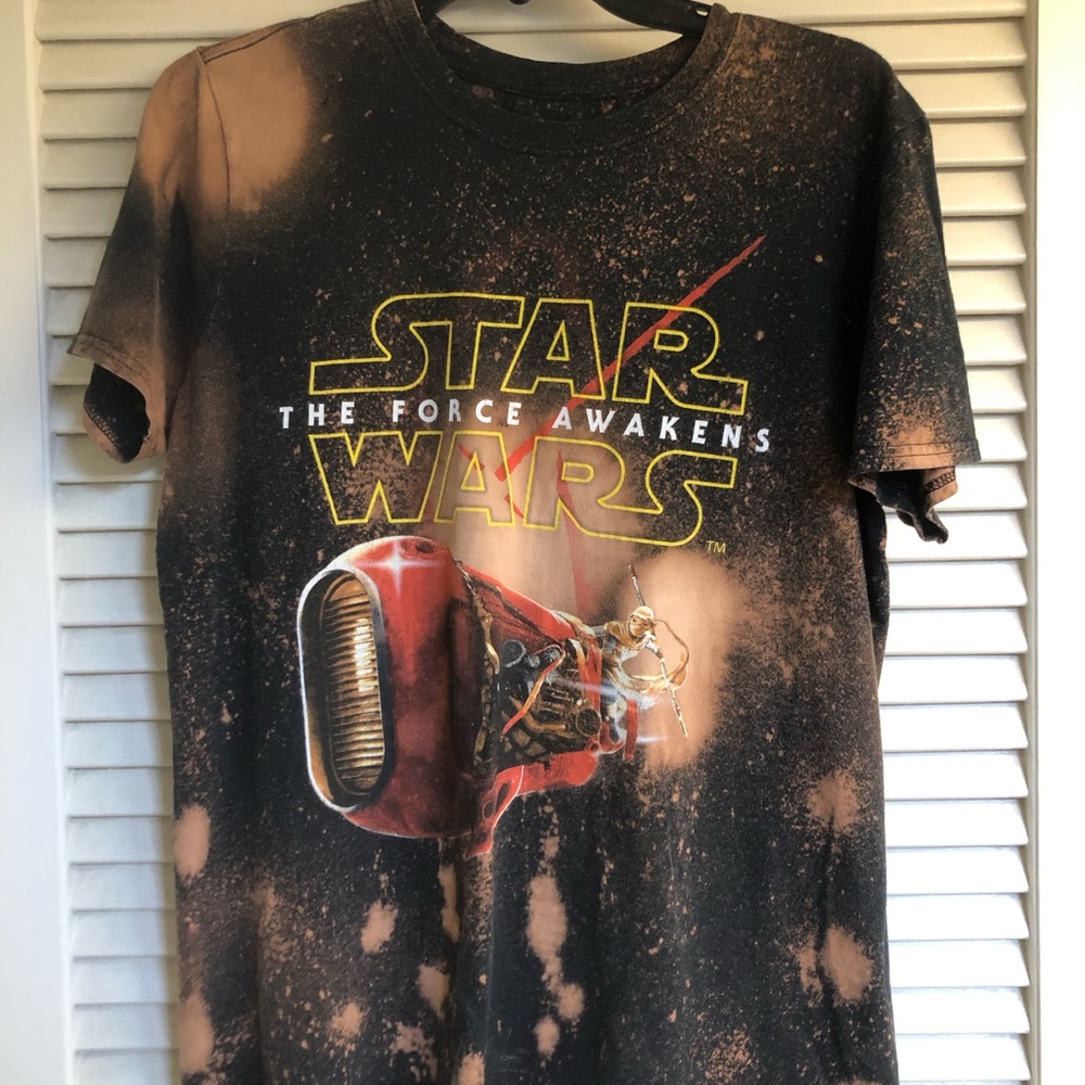 star wars tie dye/acid wash t shirt